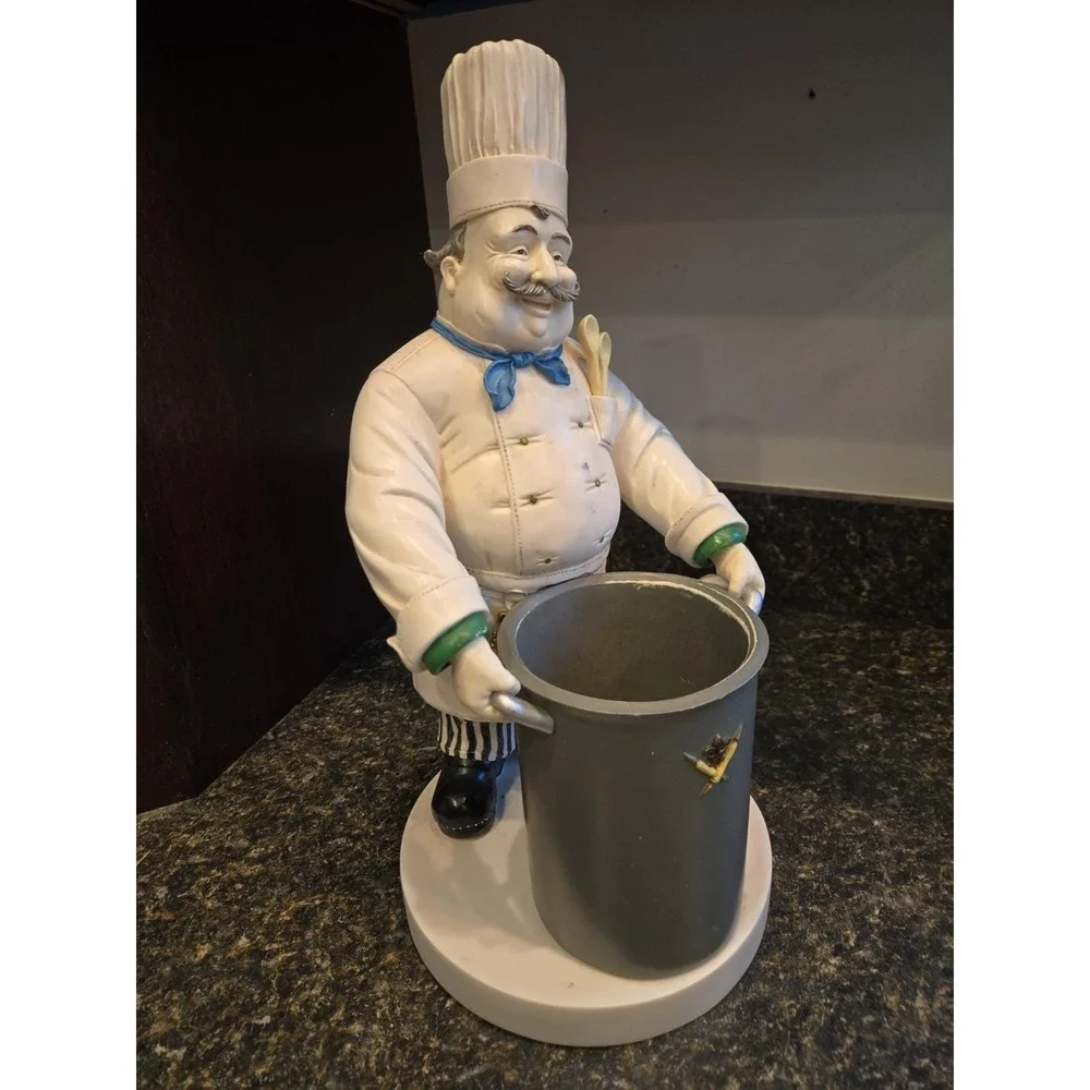 French Chef Kitchen Utensil Holder - Tracy S. Flickinger - 1998 - Unique Gift